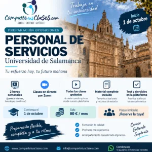 Preparación Oposición Personal de Servicios de la USAL