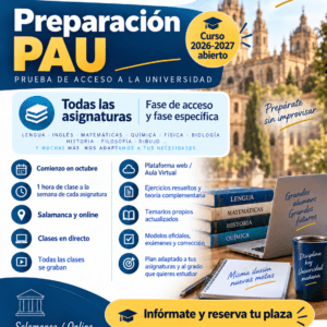 Grupos PAU 2027 - Compartetusclases