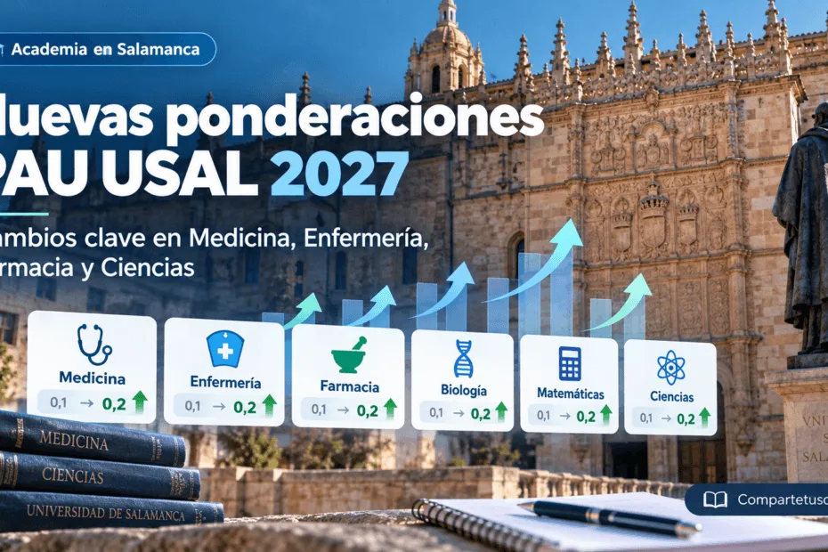 NUEVAS PONDERACIONES USAL 2027/28